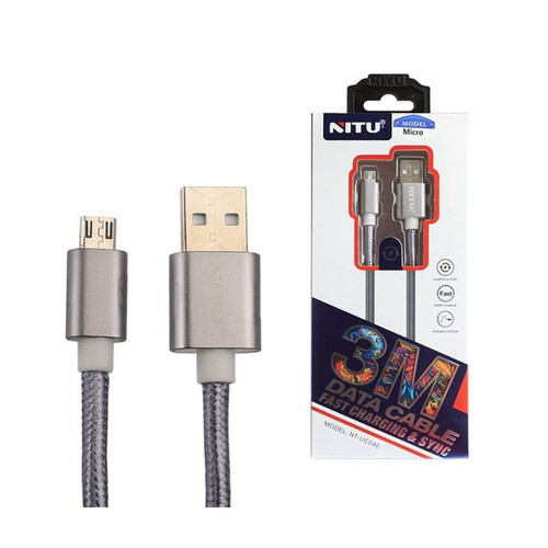 کابل USB به micro-usb نیتو NITU NT-UC40 نقره ای