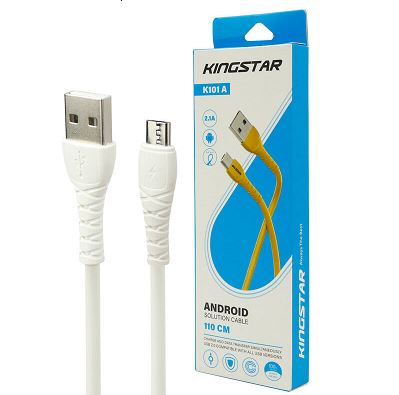 KingStar K101A 2.1A 1.1m MicroUSB cable