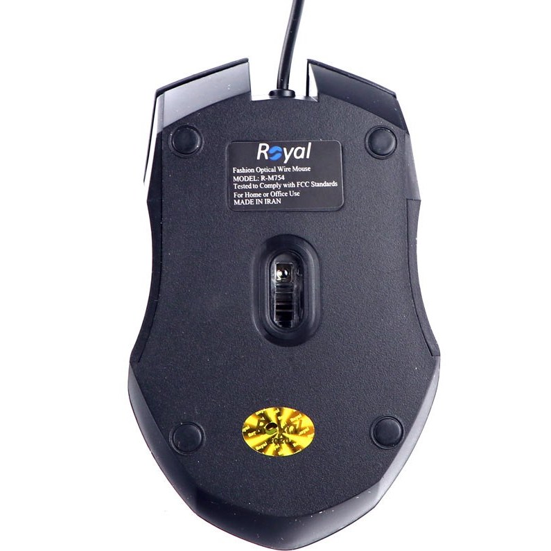 Royal R-M754 Black wired mouse