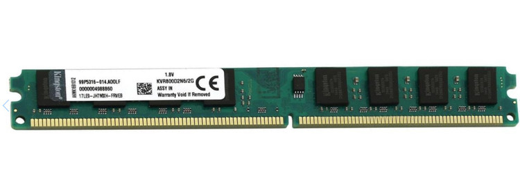 رم دسکتاپ DDR2 تک کاناله 800 مگاهرتز کینگستون مدل KVR800D2N6/2G ظرفیت 2 گیگابایت