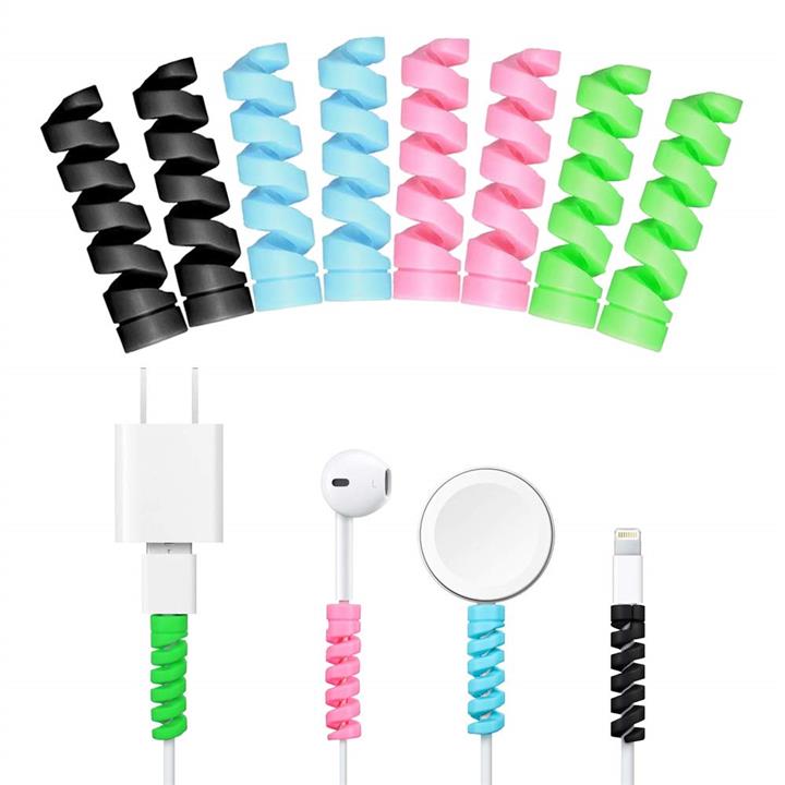 محافظ کابل سیلیکونی فنری 4 تایی PROTECTOR