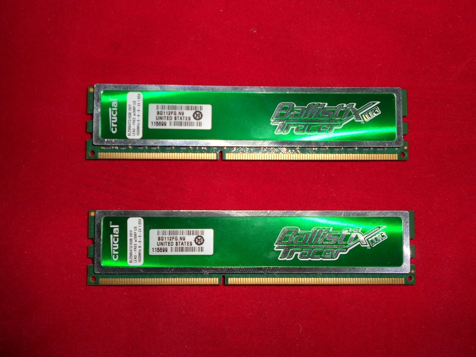 رم کامپیوتر کروشیال 2GB DDR3 1600 MHz