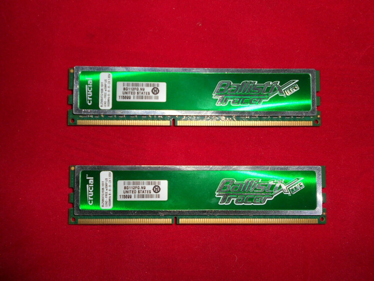 رم کامپیوتر کروشیال 2GB DDR3 1600 MHz