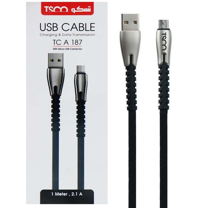 کابل MicroUSB تسکو مدل TC A 187 طول 1 متر
