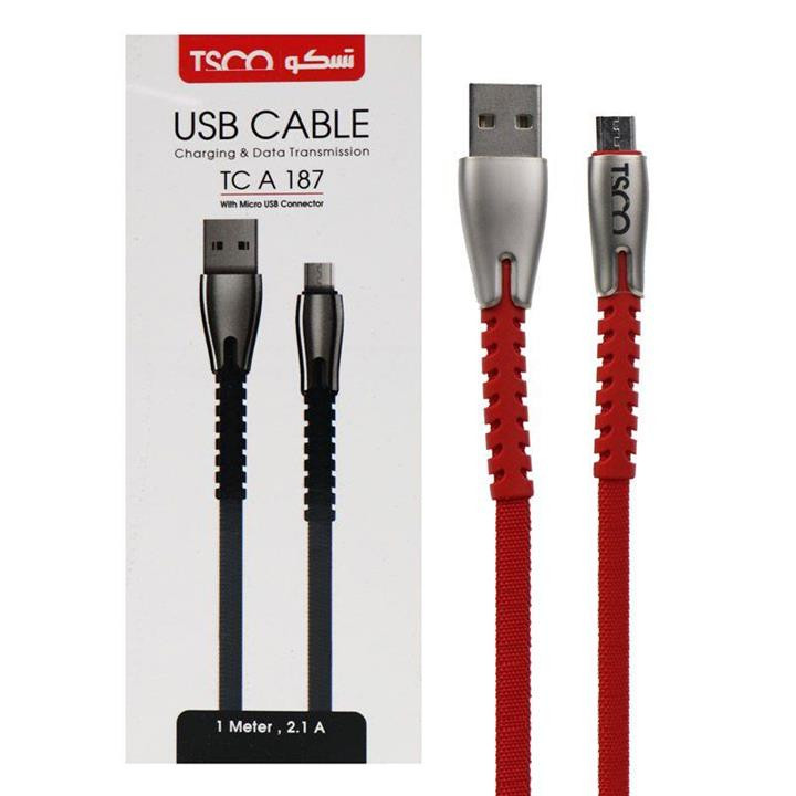 کابل MicroUSB تسکو مدل TC A 187 طول 1 متر