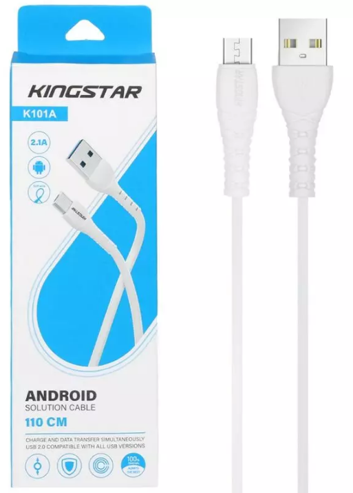 کابل میکرو یو اس بی KingStar K101A 1.1m