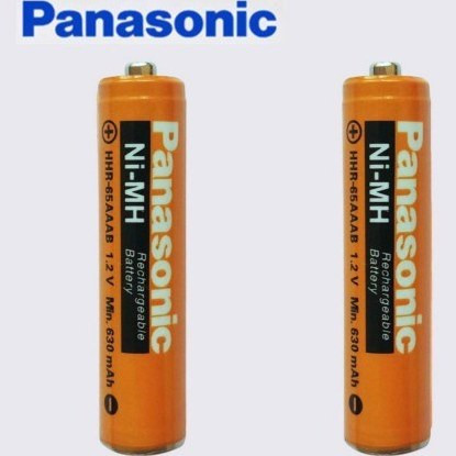 باتری شارژی Ni-MH نیمقلمی AAA ظرفیت ۶۵۰ میلیآمپر ۱.۲ ولت پاناسونیک Panasonic