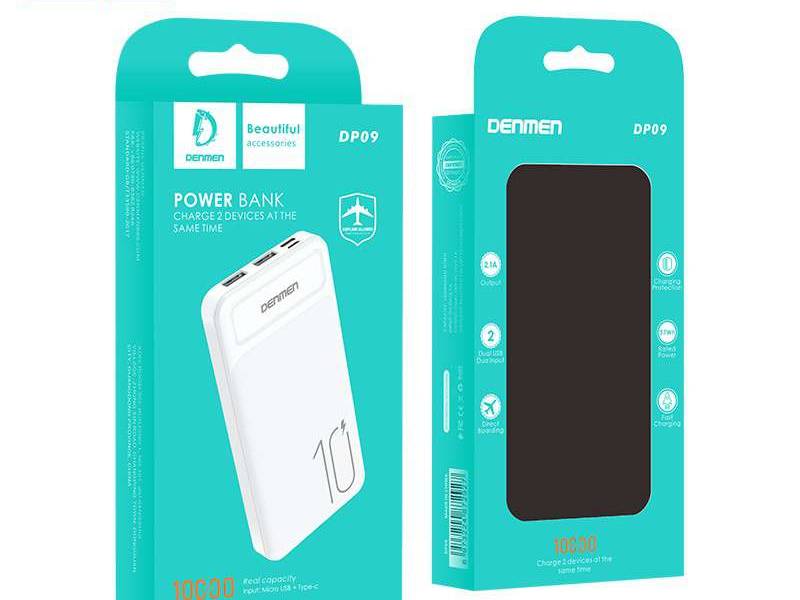 پاوربانک اورجینال DENMEN DP09 10000mah