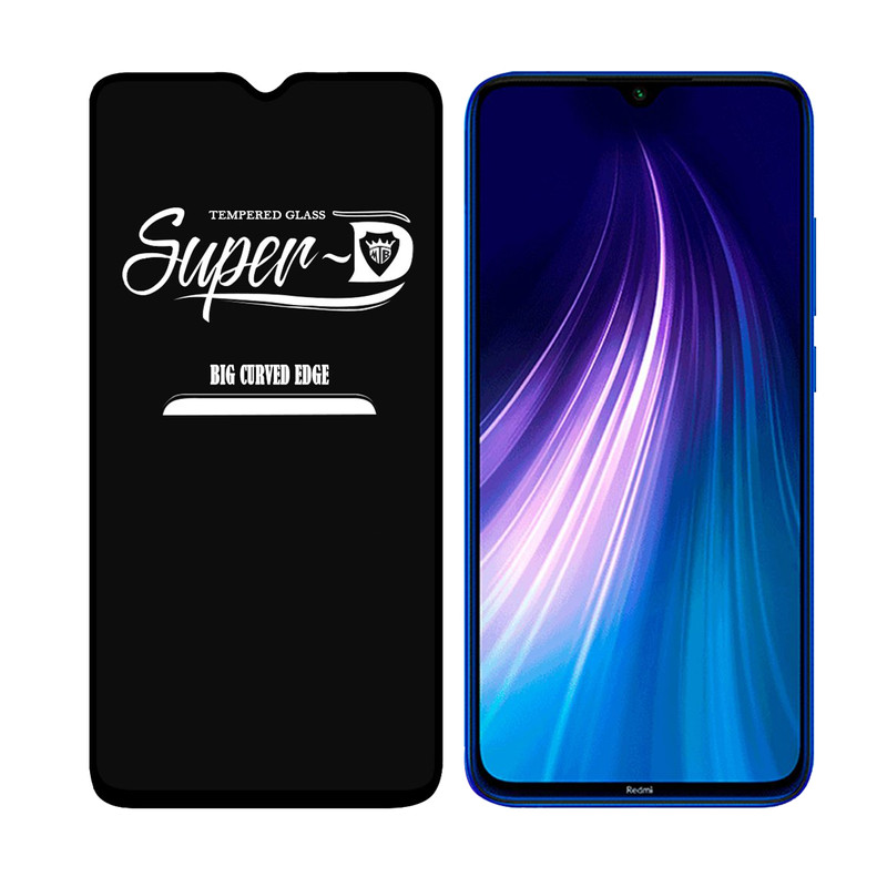 محافظ صفحه نمایش مدل Super D مناسب برای گوشی موبایل شیائومی Redmi Note 8