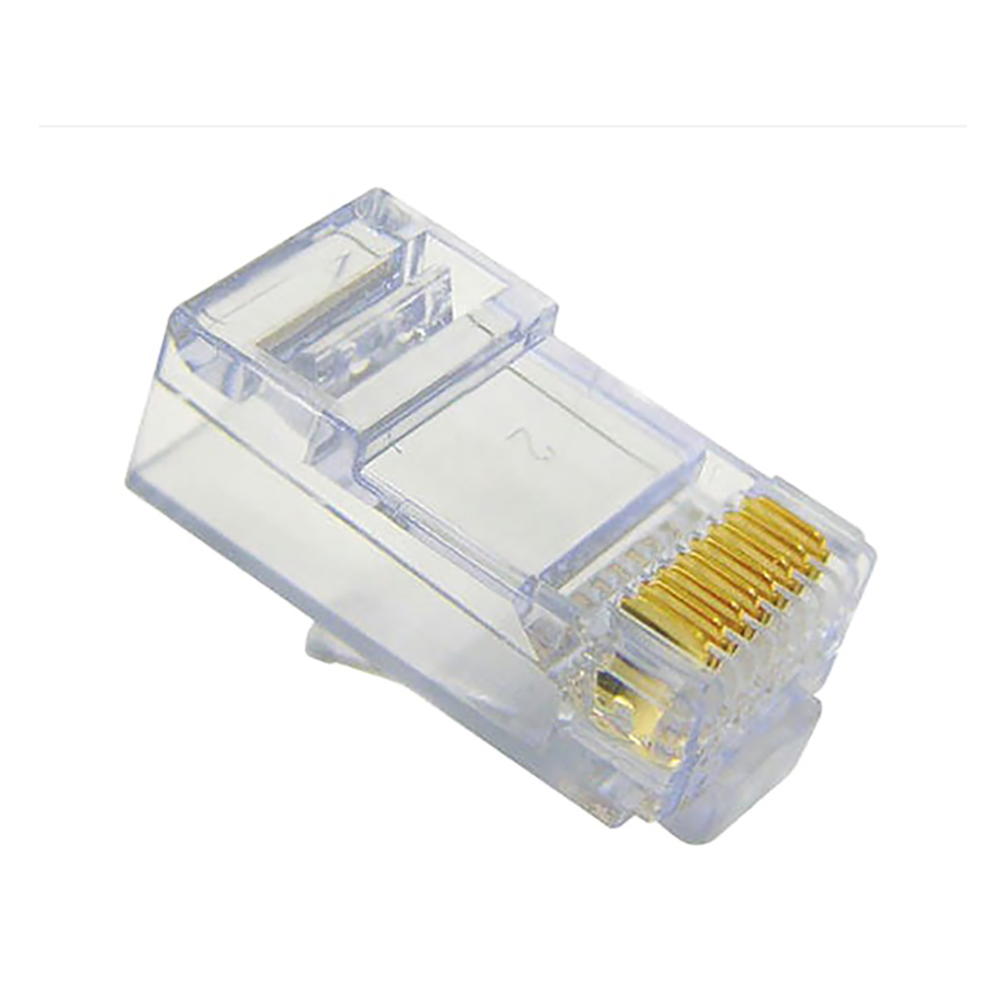 سوکت شبکه Cat6 UTP امپ مدل RJ45 بسته 100 عددی