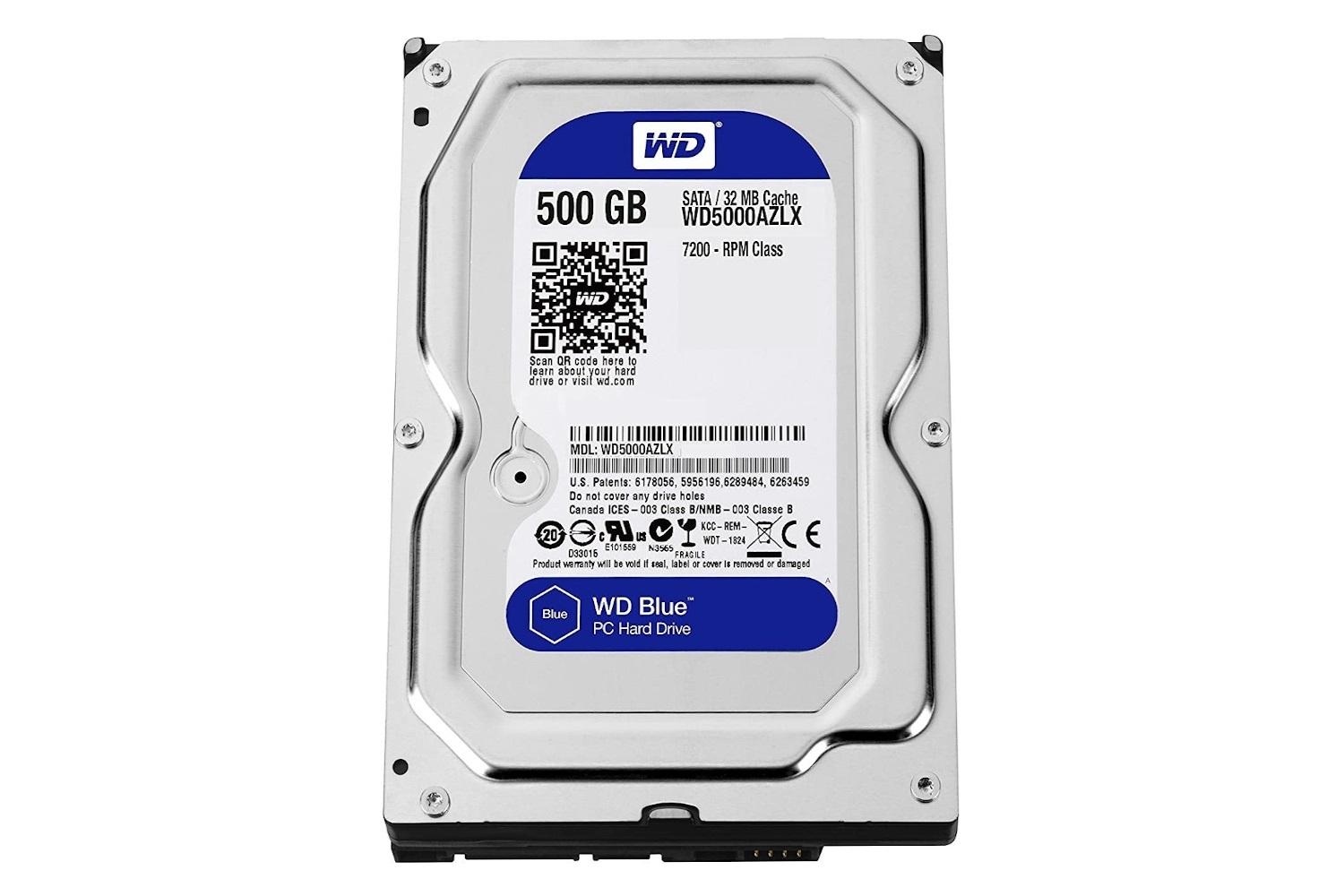 هارددیسک اینترنال وسترن دیجیتال مدل Blue WD5000AZLX ظرفیت 500 گیگابایت