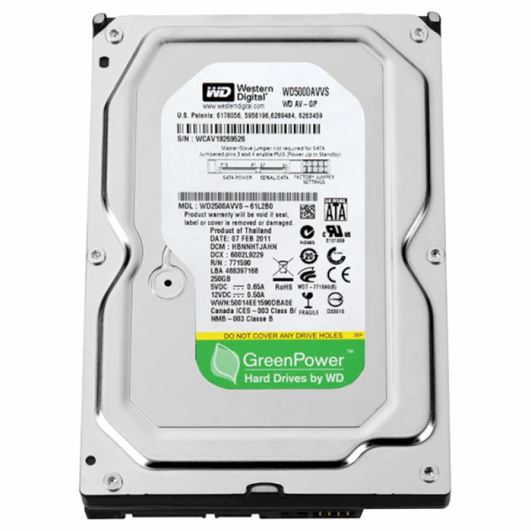 500 GB Western Digital AV-GP WD5000AVVS hard drive