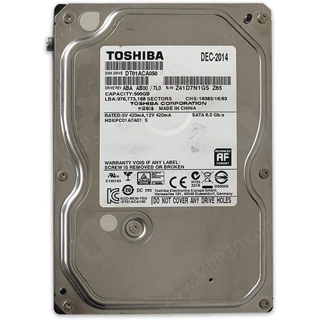 هارد استوک اینترنال توشیبا ظرفیت 500GB مدل DT01ACA050