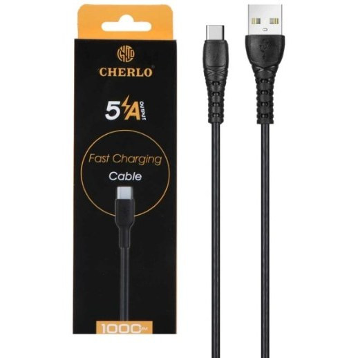 کابل فست شارژ Type-C چرلو مدل CH-TC09 به طول 1.1 متر