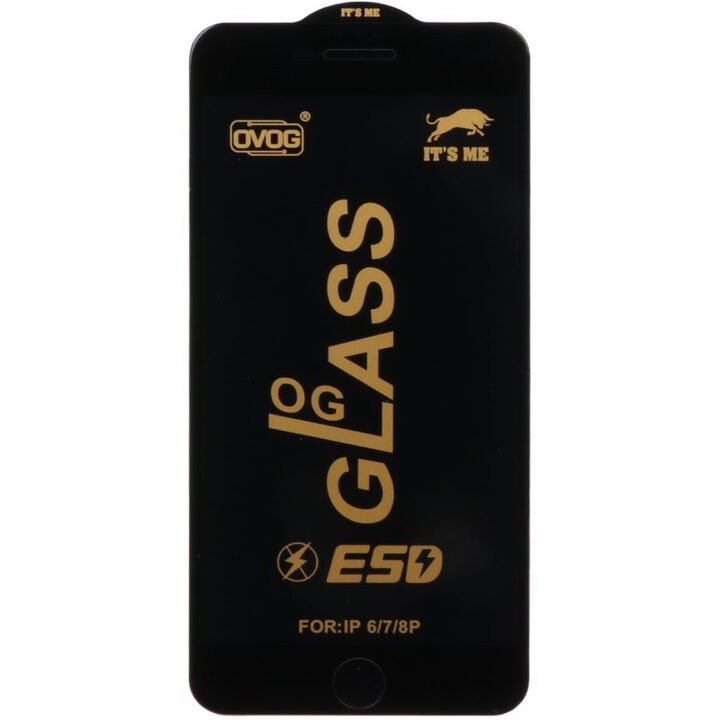 گلس گوشی آیفون شیشه ای OVOG درجه یک مدل Full Cover OG ESD اورجینال برای iPhone 6 Plus / 6S Plus / 7 Plus / 8 Plus