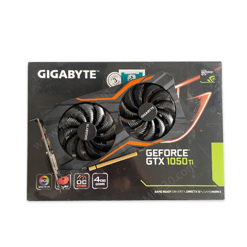 کارت گرافیک گیگابایت Gigabyte GTX 1050 TI G1 Gaming 4G GDDR5 استوک