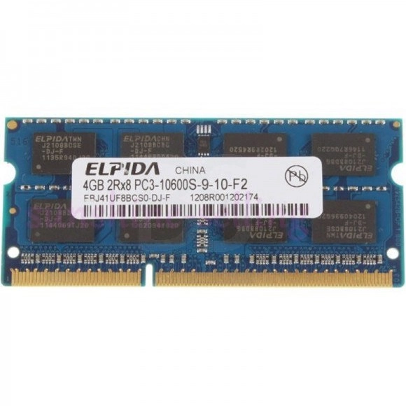 رم لپ تاپ Elpida DDR3 1333 MHz PC3 10600S با ظرفیت 4GB