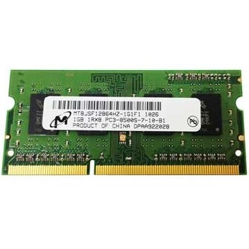 رم لپ تاپ میکرون 1GB مدل DDR3 باس 1066MHZ-8500 چین MT8JSF12864HZ-1G1F1 تایمینگ CL7