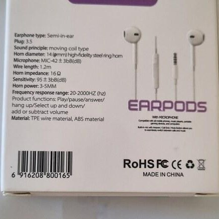 هندزفری باسیم ultrasur مدل UH14 رنگ سفید