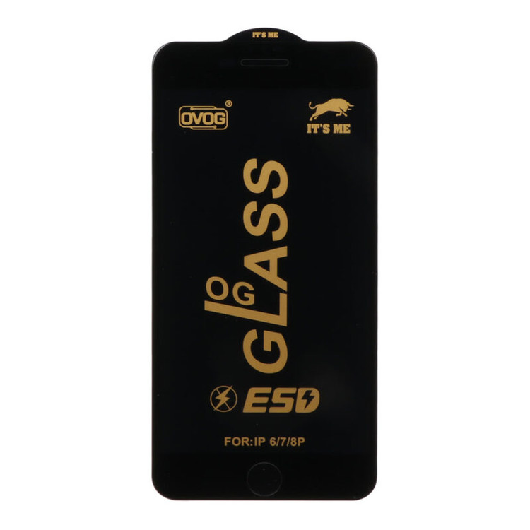 گلس گوشی آیفون شیشه ای OVOG درجه یک مدل Full Cover OG ESD اورجینال برای iPhone 6 Plus / 6S Plus / 7 Plus / 8 Plus