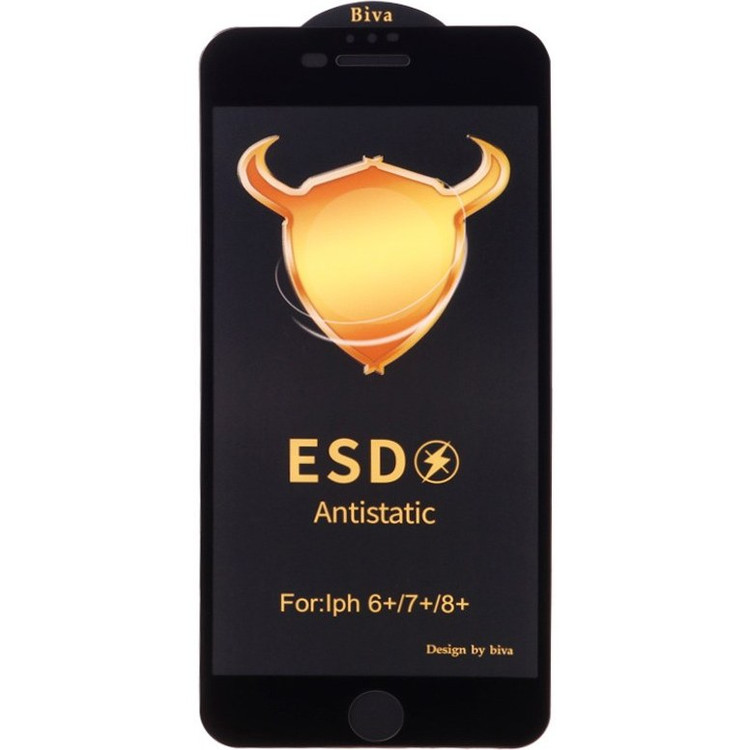 گلس ESD Anti Static بیوا iPhone 7 Plus / 8 Plus مشکی