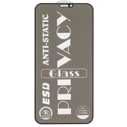 محافظ صفحه نمایش شیشه ای iPhone X Max.Xs Max.11 Pro Max - Full Cover Privacy