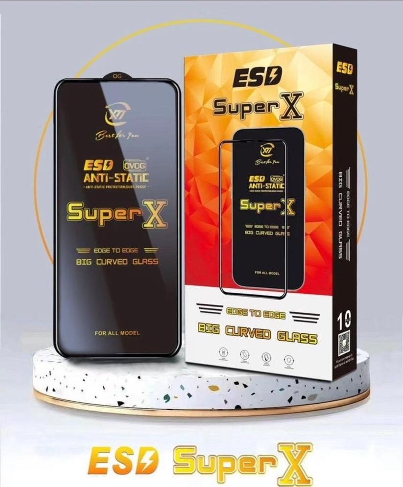 محافظ صفحه نمایش شیشه ای Iphone 15 Pro Max - Full Cover Super X