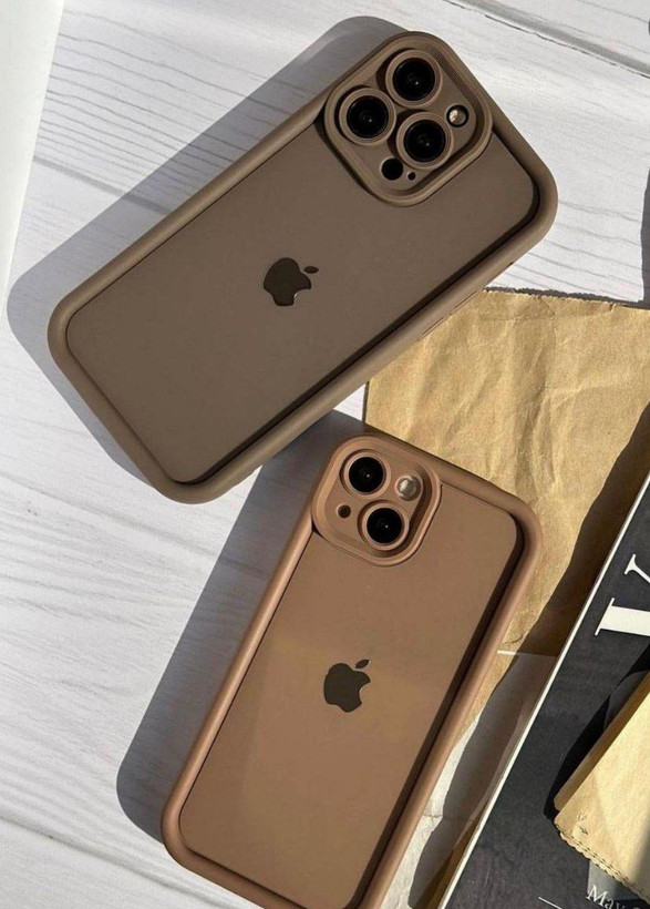 solid case iphone 13 pro max brown color