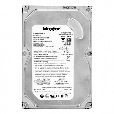 هارد دیسک اینترنال ساتا کامپیوتر مکس تور Maxtor ظرفیت 80 گیگابایت