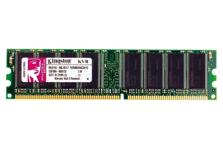 رم کامپیوتر Kingston KVR400 DDR1 1GB