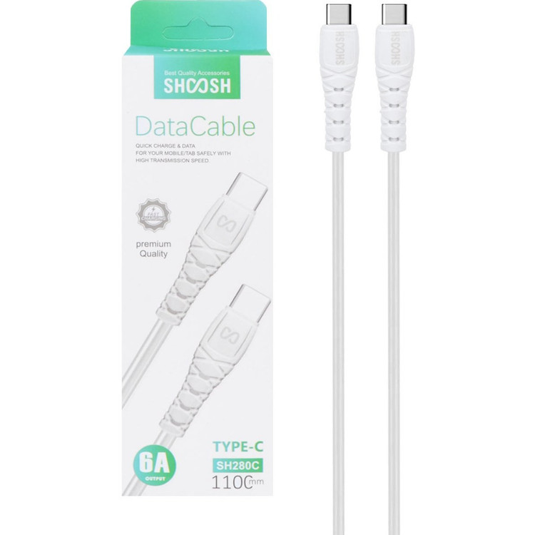 کابل تبدیل USB-C به USB-C شوش مدل SH280 C طول 1.1 متر