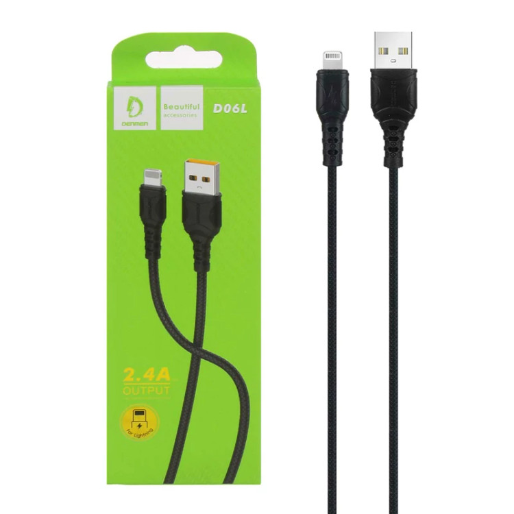 کابل شارژ فست آیفون DENMEN مدل D06L