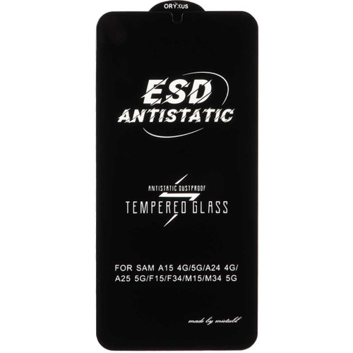 محافظ صفحه نمایش شیشه ای ESD-Anti Static ORYXUS مدل Samsung A15 / A25 / A24 / M34 / F34
