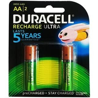 باتری دوتایی قلمی شارژی Duracell Recharge Ultra 1.2V AA 2400mAh
