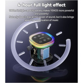 اسپیکر بلوتوثی شارژی Yesido مدل YSW25 ، دارای درگاه AUX، نورپردازی RGB