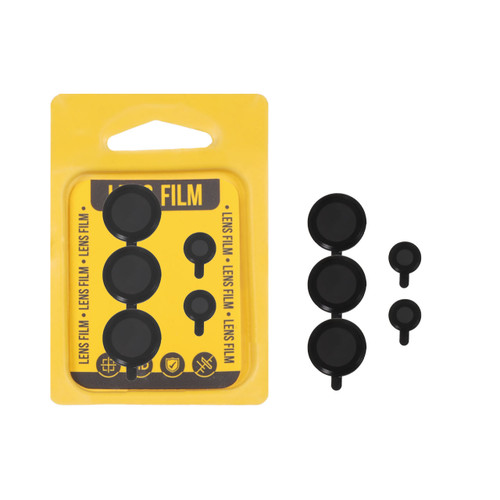 محافظ لنز سامسونگ S24 ULTRA رینگی پک دار HD شیشه ای مشکی