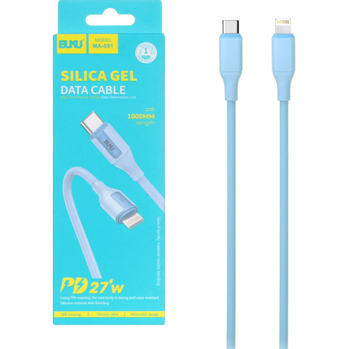 کابل شارژ فست و BUKU Type-C To Lightning PD مدل MA-091 27W