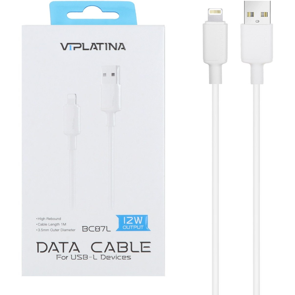 کابل شارژ فست آیفون VIPLATINA BC87L 12