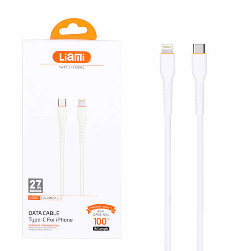 پیشنویس کابل شارژ فست Liami Type-C To Lightning مدل CA-LM50 C-L 27W