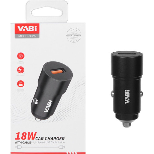 خریدشارژر فندکی فست تک پورت VABI مدل C25 18W