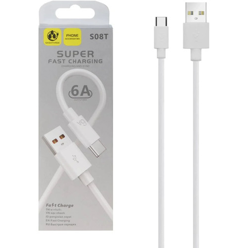 کابل شارژ فست Sasathree Type-C مدل S08T