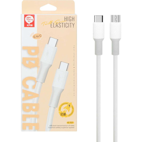 کابل شارژ Type-C to Type-C مدل K-101 65W