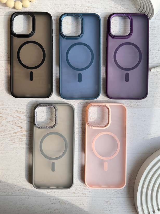 قاب لنز کربن مات مگ سیف آیفون 13/14/15 رنگ بنفش