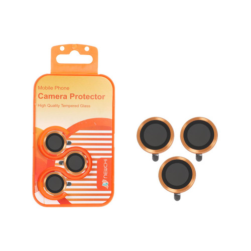 محافظ لنز رینگی اورجینال Newchi مدل Apple iPhone 17 Pro Max / iPhone 17 Pro - نارنجی