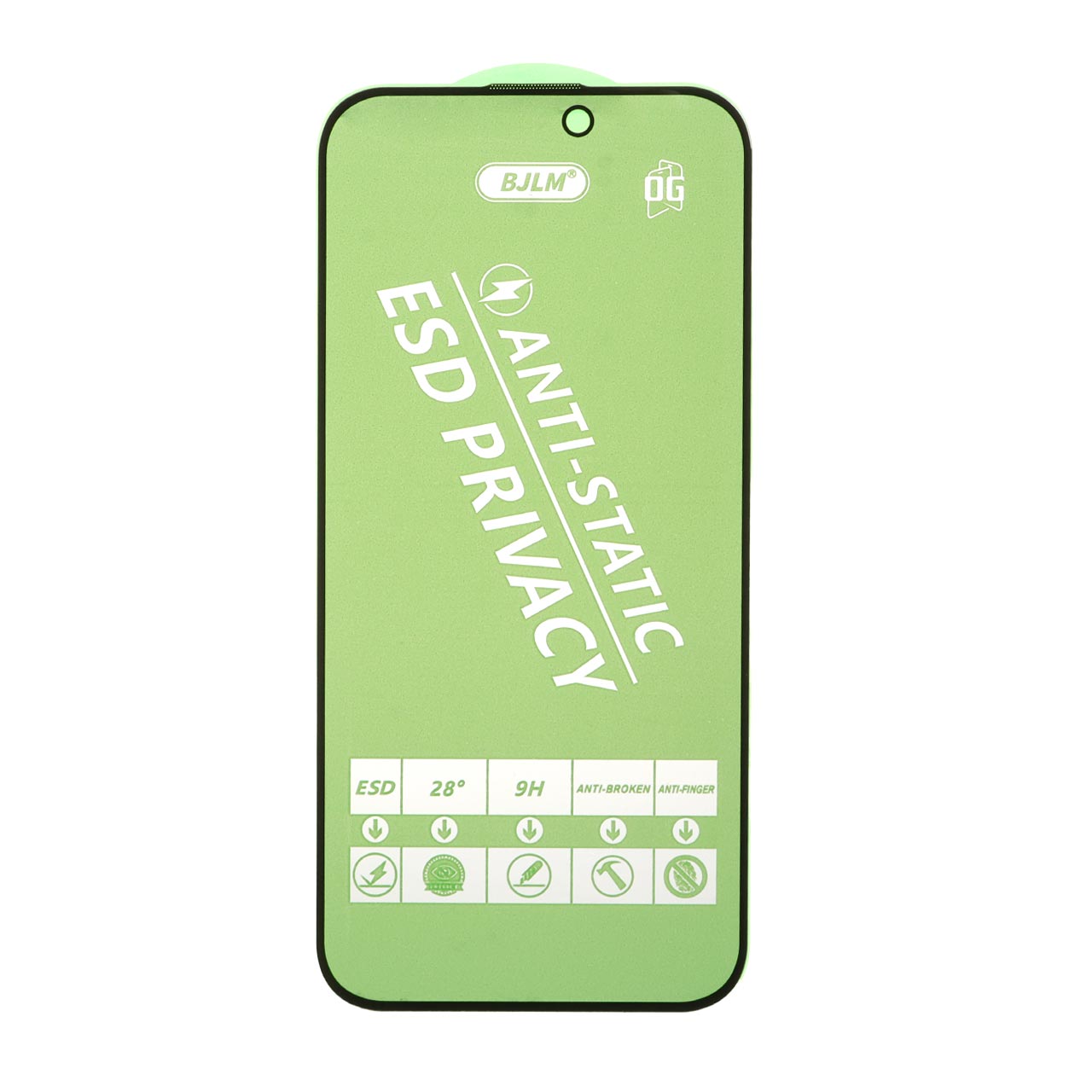 محافظ صفحه نمایش شیشه ای Full Cover OG - Privacy Anti Static مدل Apple iPhone 16 Pro Max