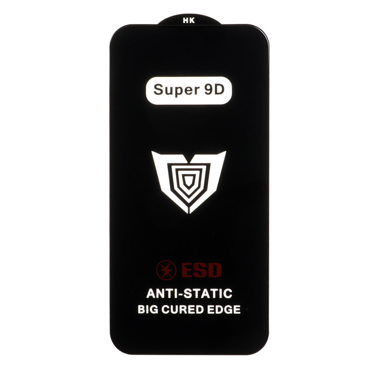 محافظ صفحه نمایش شیشه ای Full Cover ESD Anti Static - Super 9D مدل Apple iPhone 13 Pro Max / iPhone 14 Plus