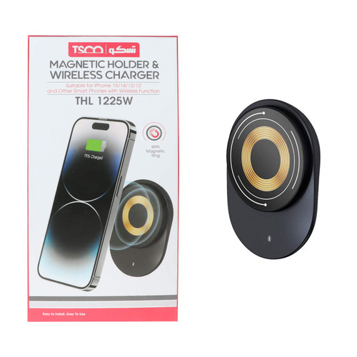 پایه نگهدارنده و شارژر بی سیم گوشی موبایل تسکو مدل THL 1225W