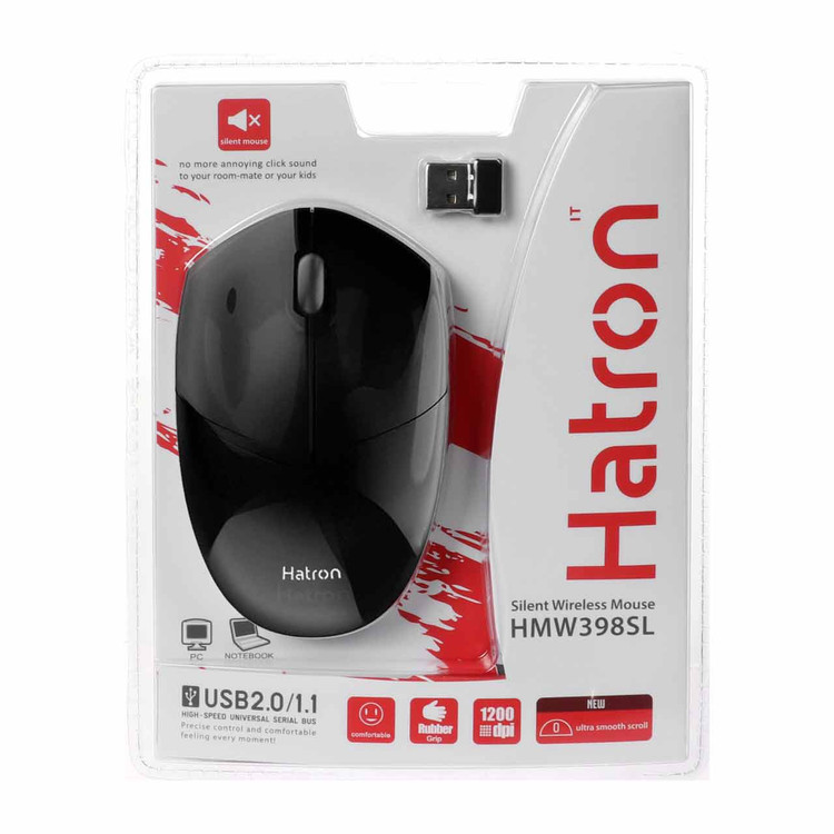 ماوس بی سیم هترون مدل HMW398SL سایلنت