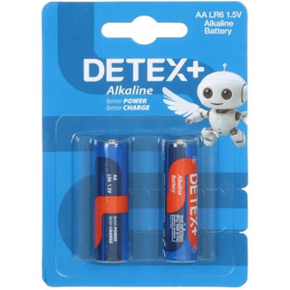 باتری قلم Detex+ – AA مدل Alkaline LR6 (بسته 2 عددی)