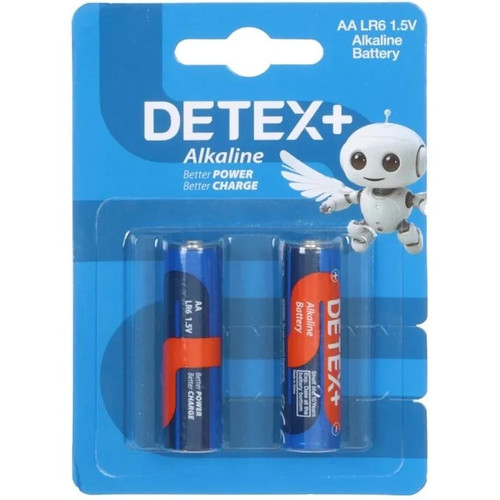 باتری قلم Detex+ – AA مدل Alkaline LR6 (بسته 2 عددی)